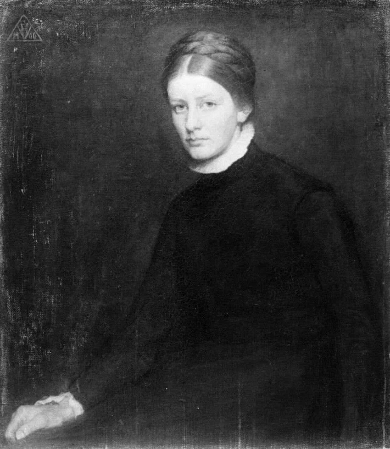 Portræt af en ung pige by Herman Vedel