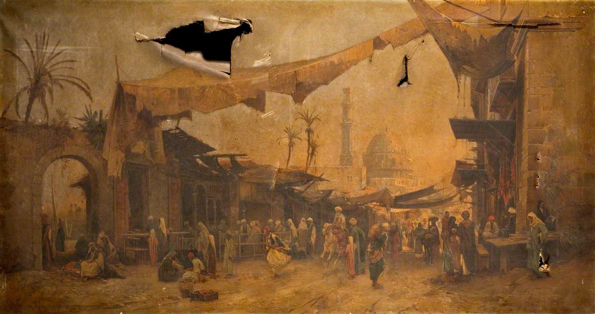 View of Boulac, Cairo by Hermann David Salomon Corrodi