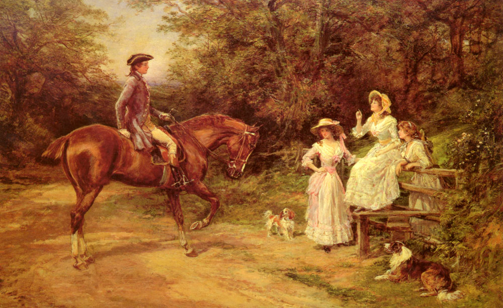 A Meeting By The Stile by Heywood Hardy