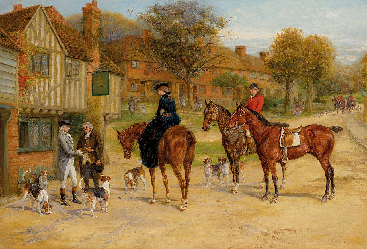 Meet at the inn by Heywood Hardy