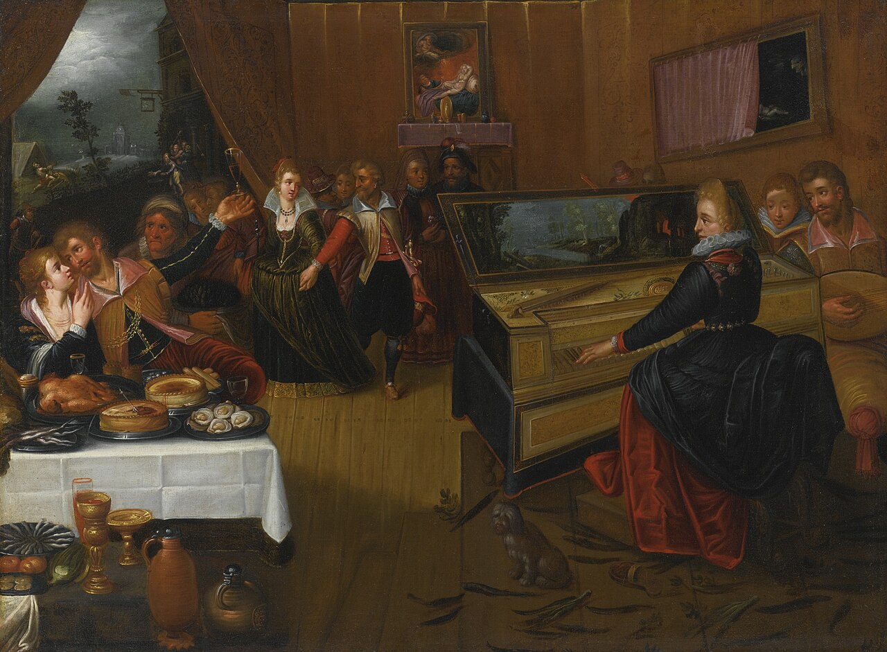 A Banquet Scene, an Allegory on Love and Lust by Hieronymous Francken I