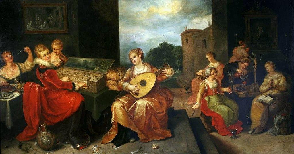 Wise and foolish maidens by Hieronymous Francken I