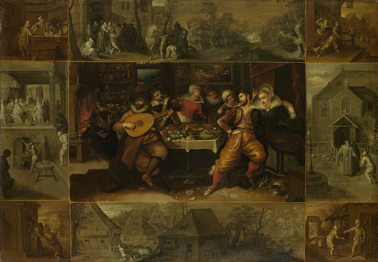 The parable of the prodigal son by Hieronymous Francken II