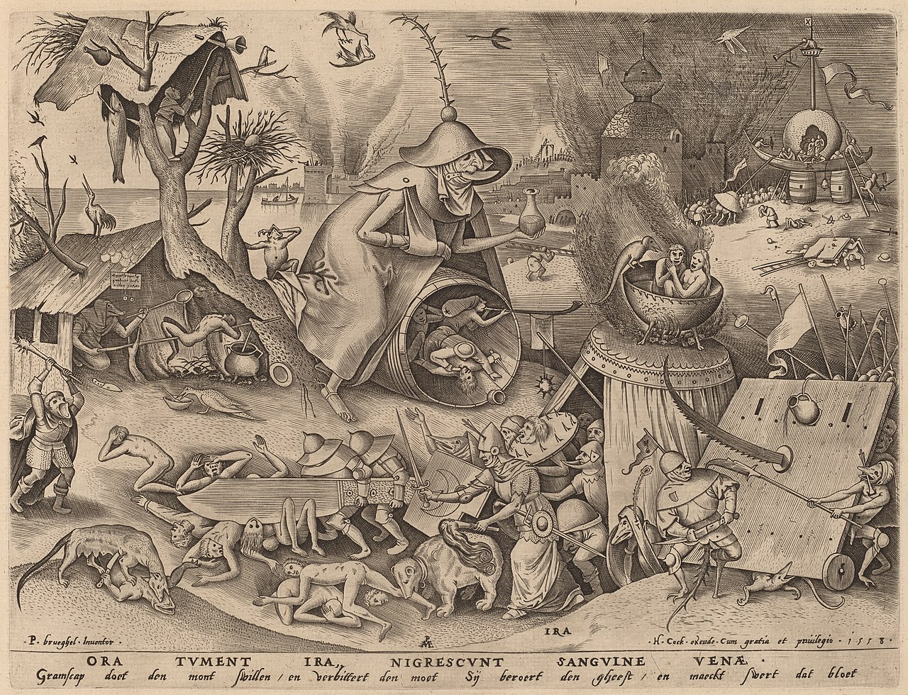 Wrath by Hieronymus Cock
