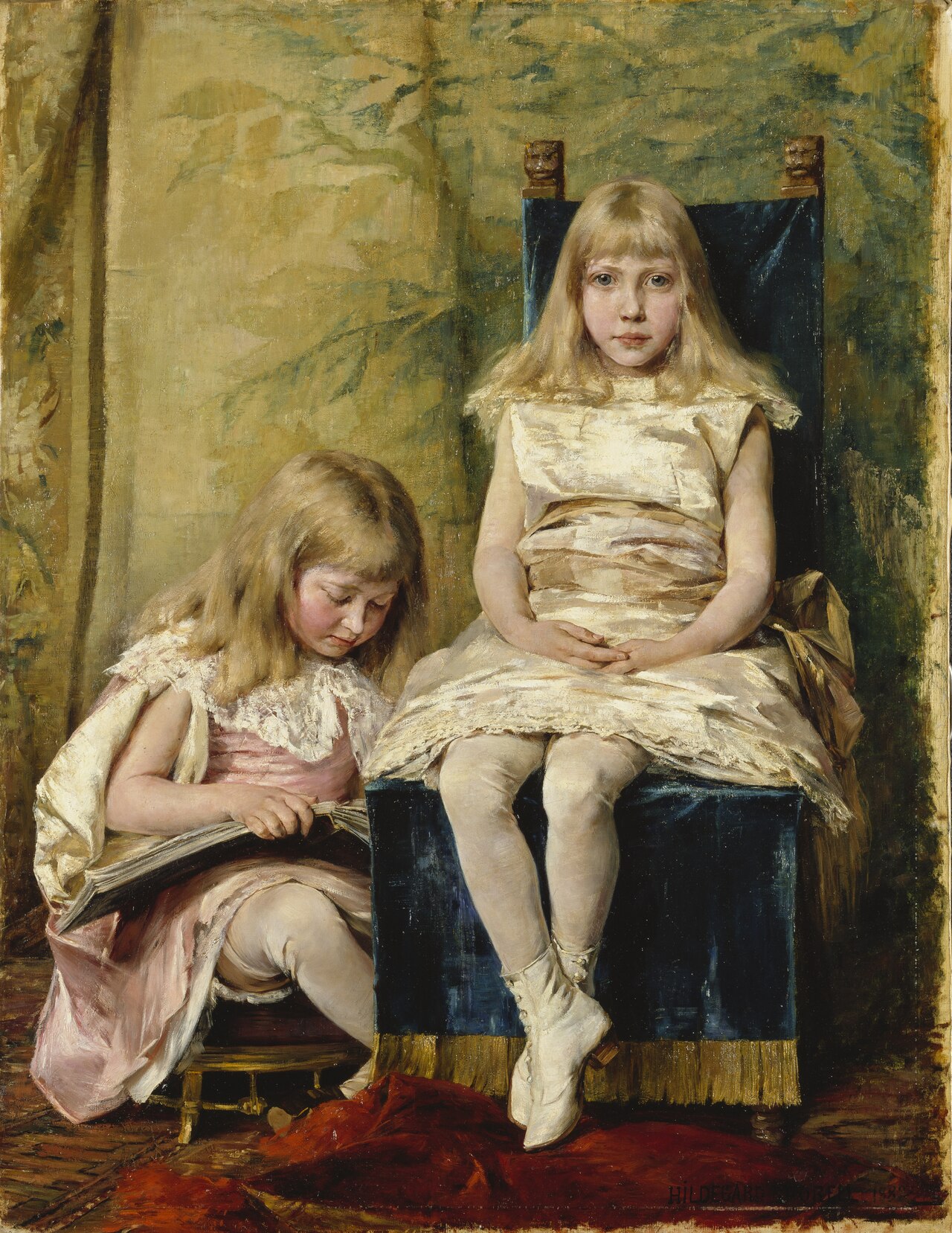 Hildegard and Alfhild Tamm Children by Hildegard Thorell