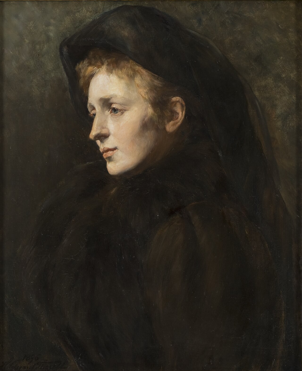 Lady in Mourning by Hildegard Thorell