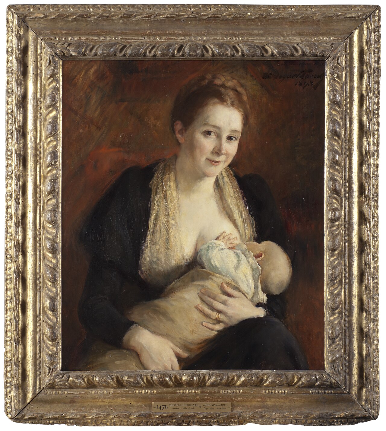 Maternal Joy. The Wife of the Artist Jacob Kulle by Hildegard Thorell