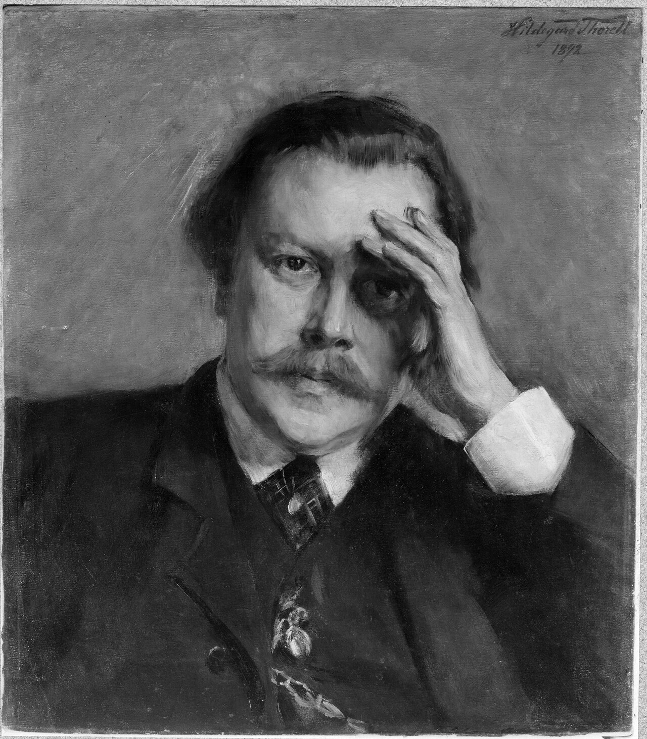 Reinhold Norstedt (1843-1911), artist, graphic artist, married to the artist Anna Katarina Fredrika Munthe by Hildegard Thorell