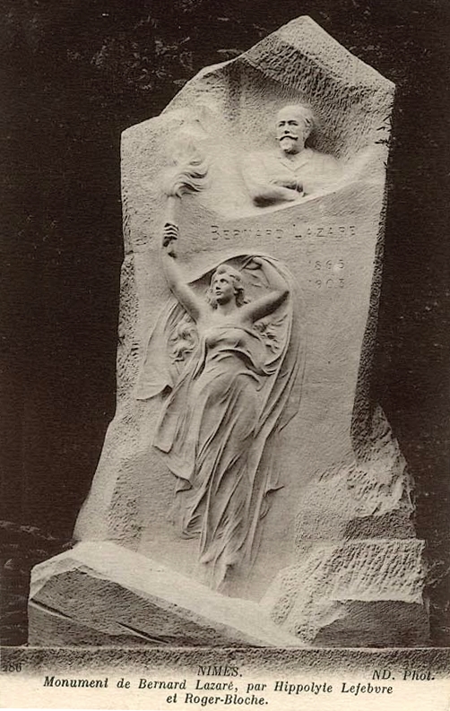 Category:Monument to Bernard Lazare in Nîmes by Hippolyte Lefèbvre