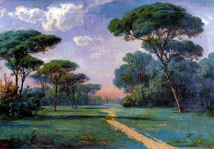 Landscape by Hoca Ali Rıza