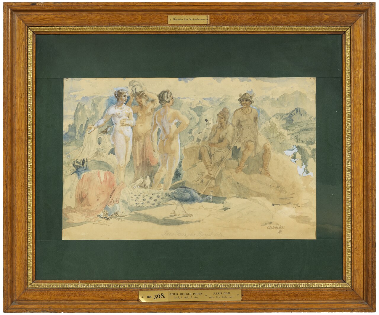 The Judgment of Paris by Holger Roed