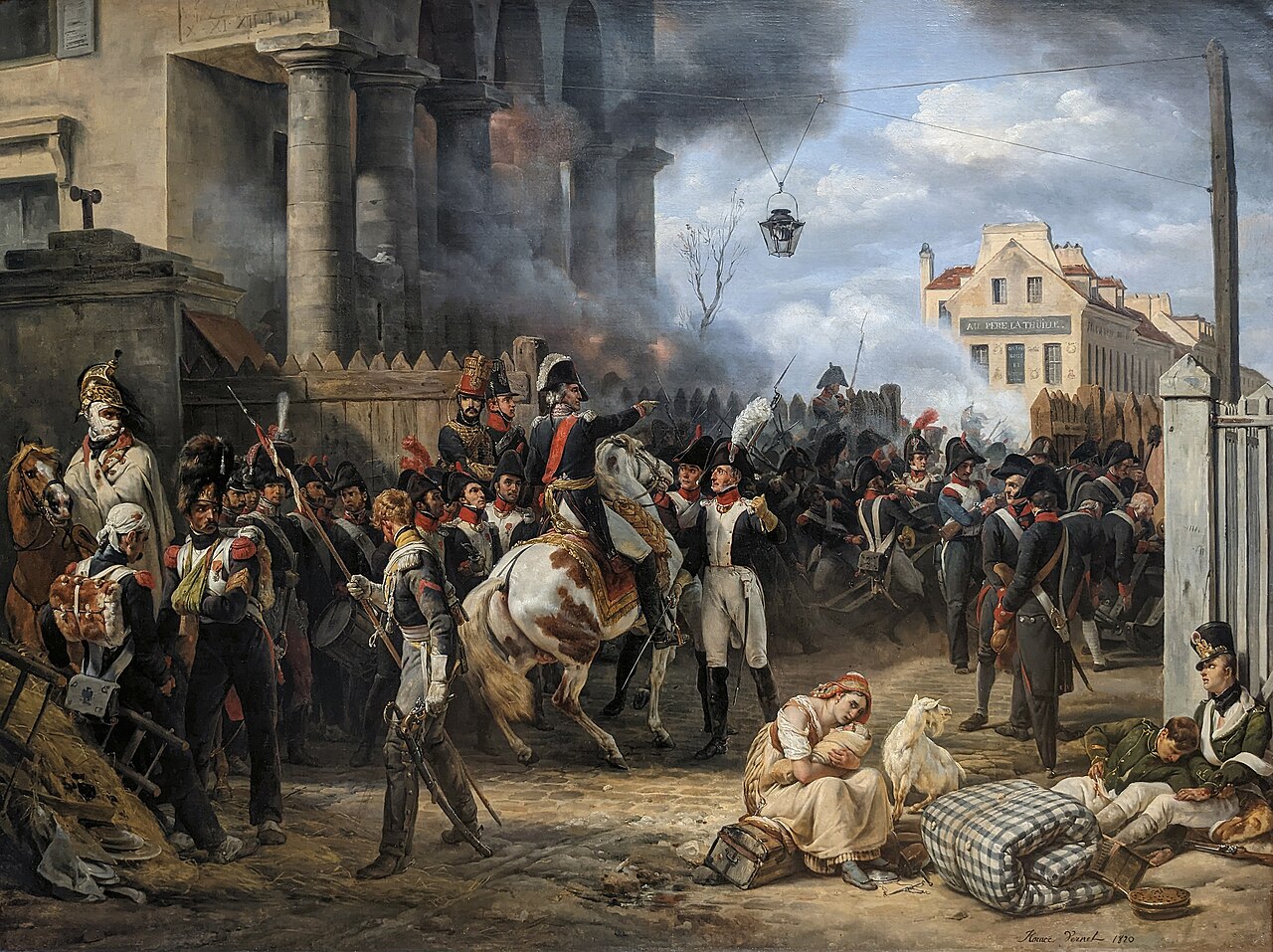 The barrier of Clichy by Horace Vernet