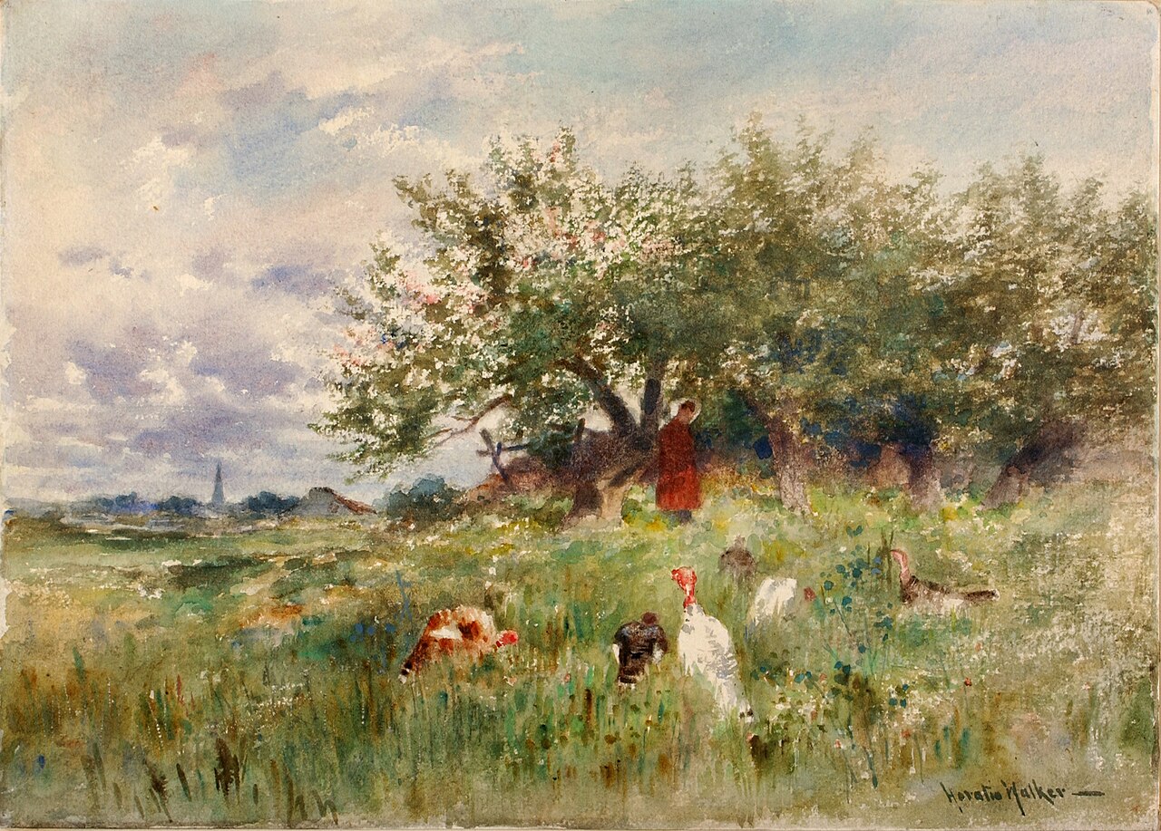 Watching the Turkeys by Horatio Walker