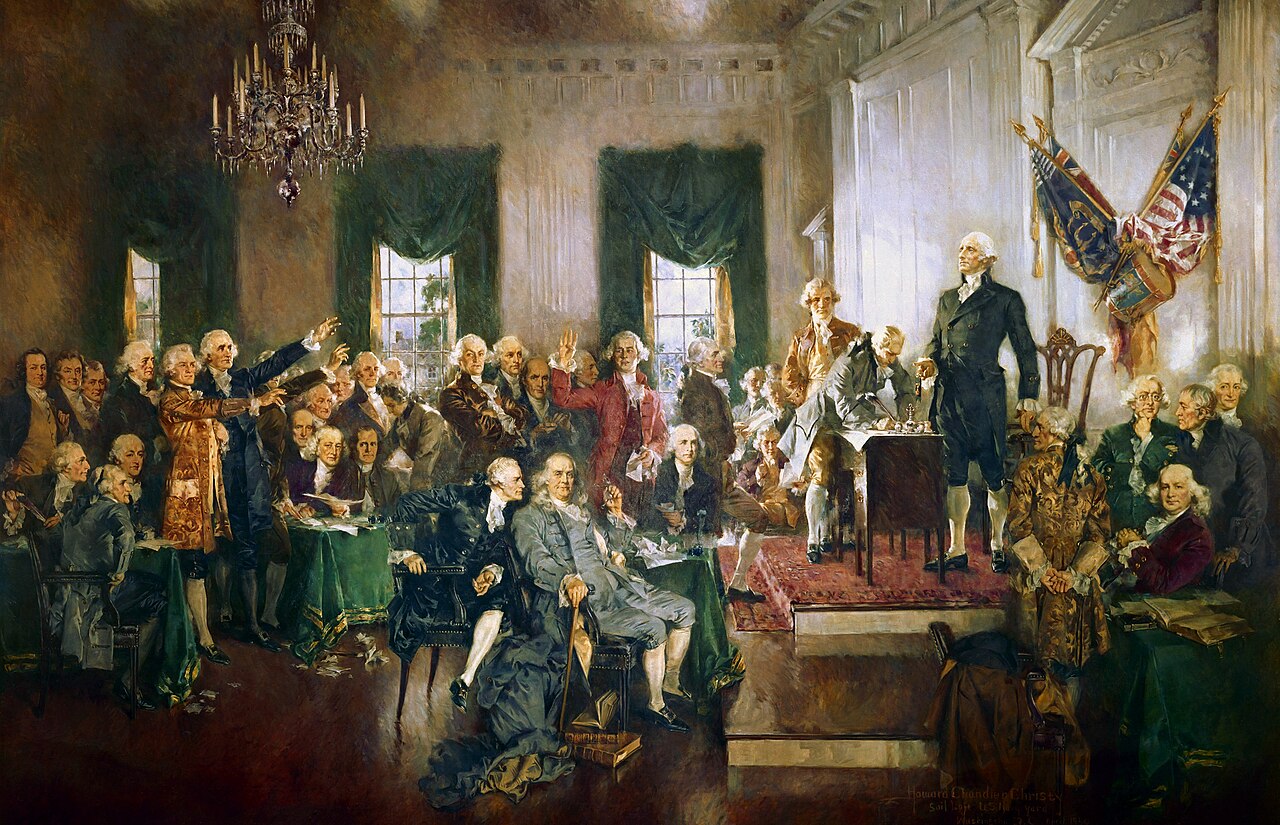 Scene at the Signing of the Constitution of the United States by Howard Chandler Christy
