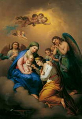Mystic marriage of Saint Catherine of Alexandria by Hubert Maurer