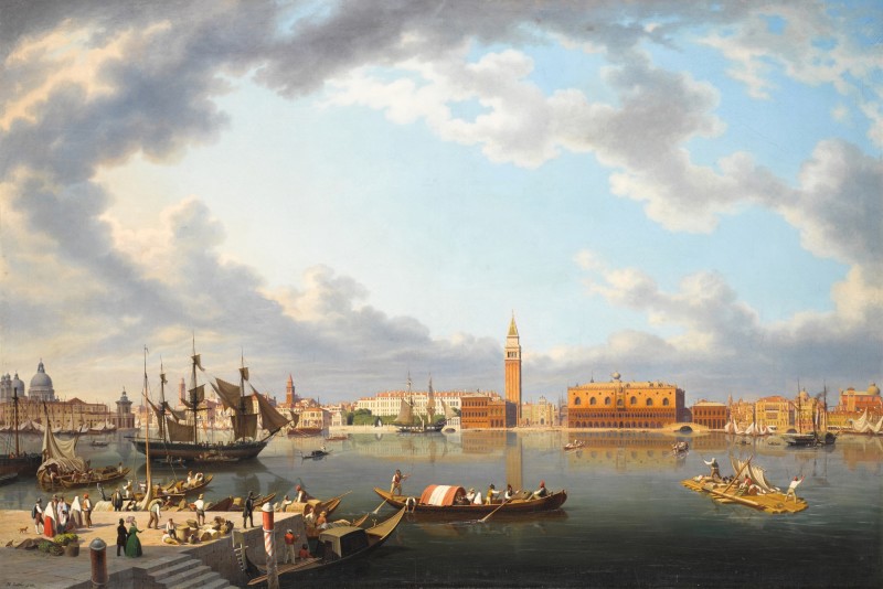 Venice, From San Giorgio Maggiore by Hubert Sattler