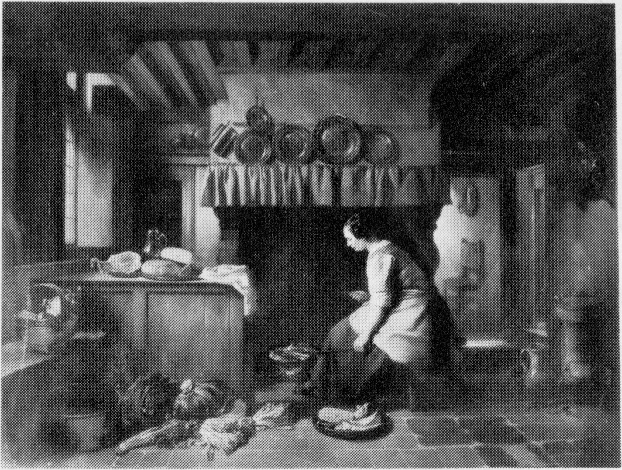 A Flemish Kitchen by Hubertus van Hove
