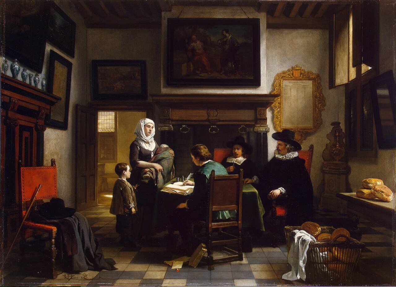 Distribution of Charity in the Alms-House by Hubertus van Hove