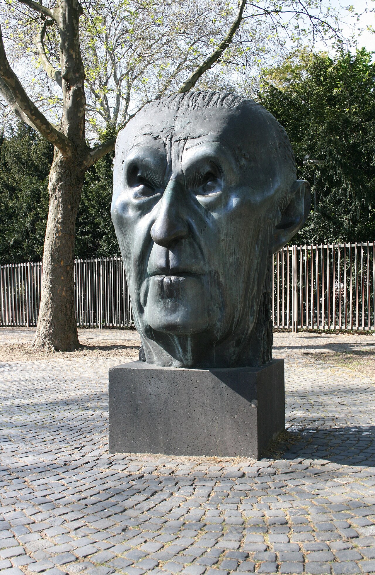 Konrad Adenauer head (Bonn) by Hubertus von Pilgrim