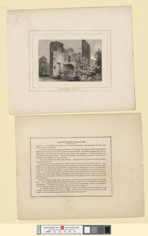 Lawhaden Castle by Hugh Hughes