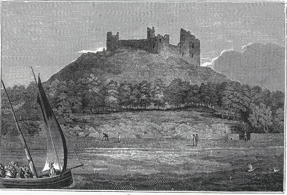 Llanstephan Castle by Hugh Hughes