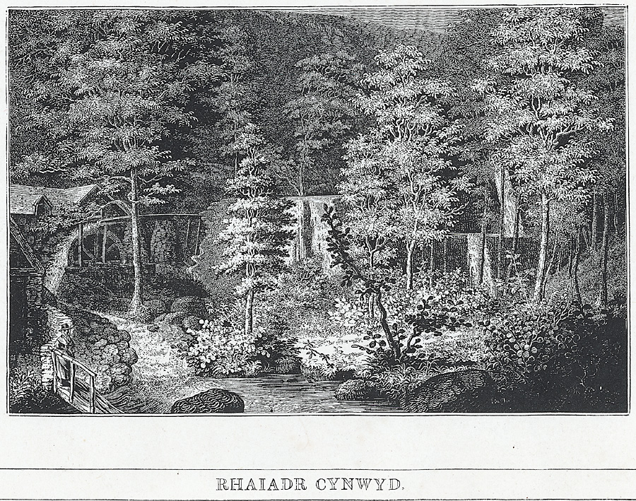Rhaiadr Cynwyd by Hugh Hughes