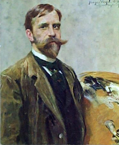 Self-portrait by Hugo Vogel