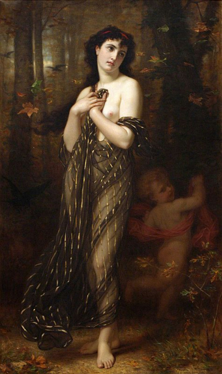 Falling Leaves, Allegory of Autumn by Hugues Merle
