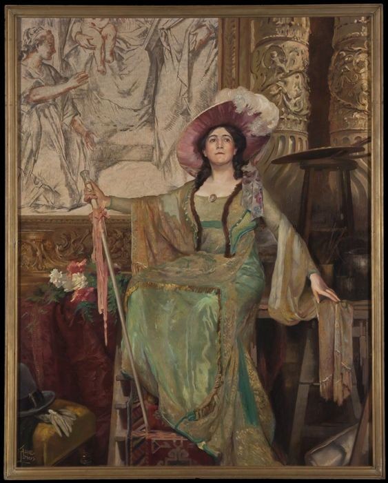 Portrait of Alida Johanna Maria Klein (1874-1938) by Huib Luns