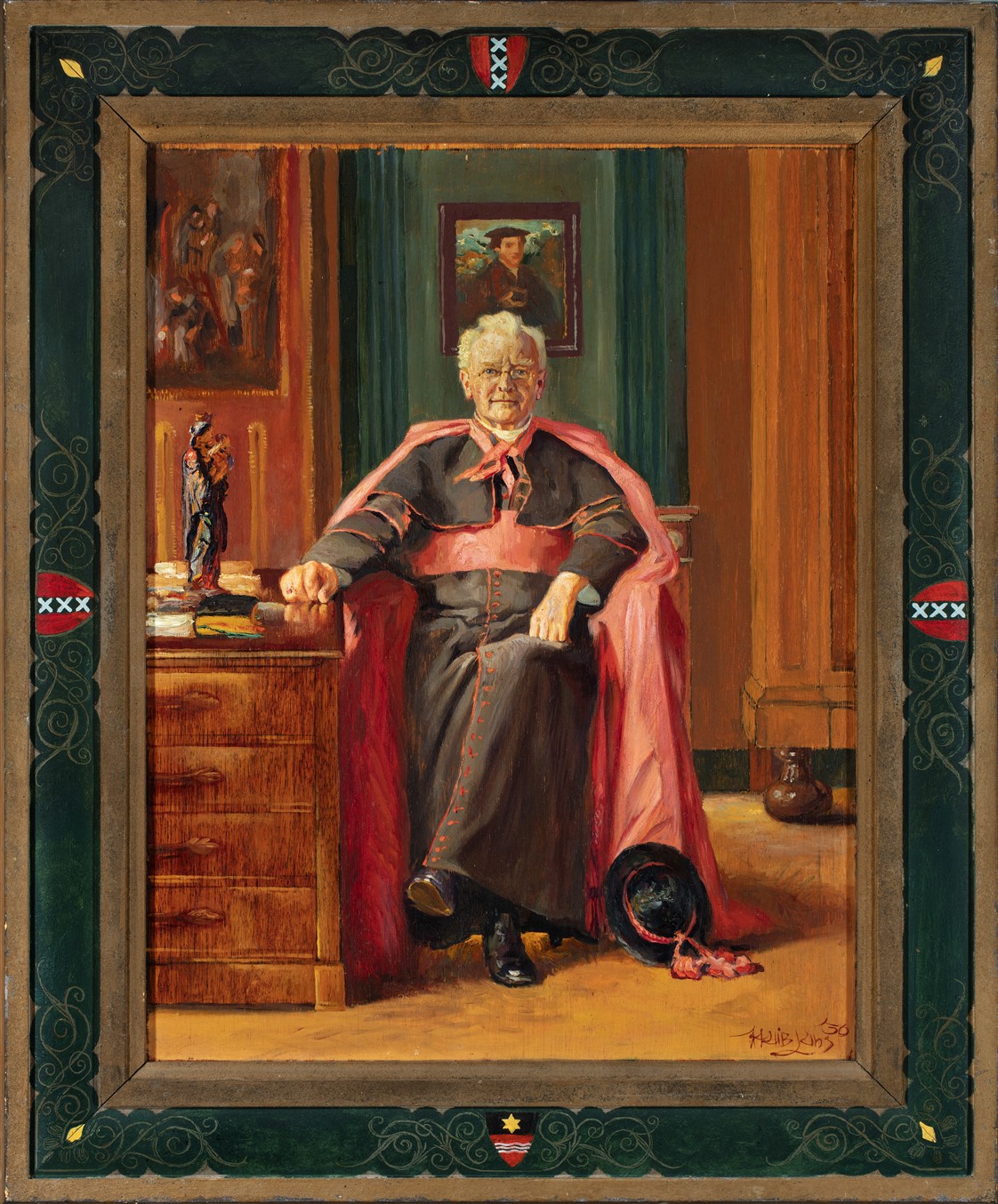 Portrait of Gerardus Cornelis van Noort (1861-1946) by Huib Luns