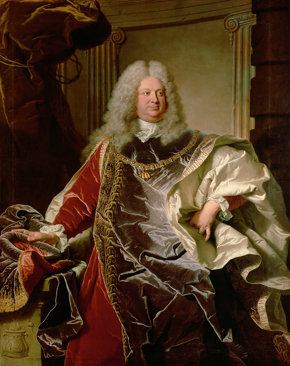Philipp Ludwig Wenzel von Sinzendorf by Hyacinthe Rigaud