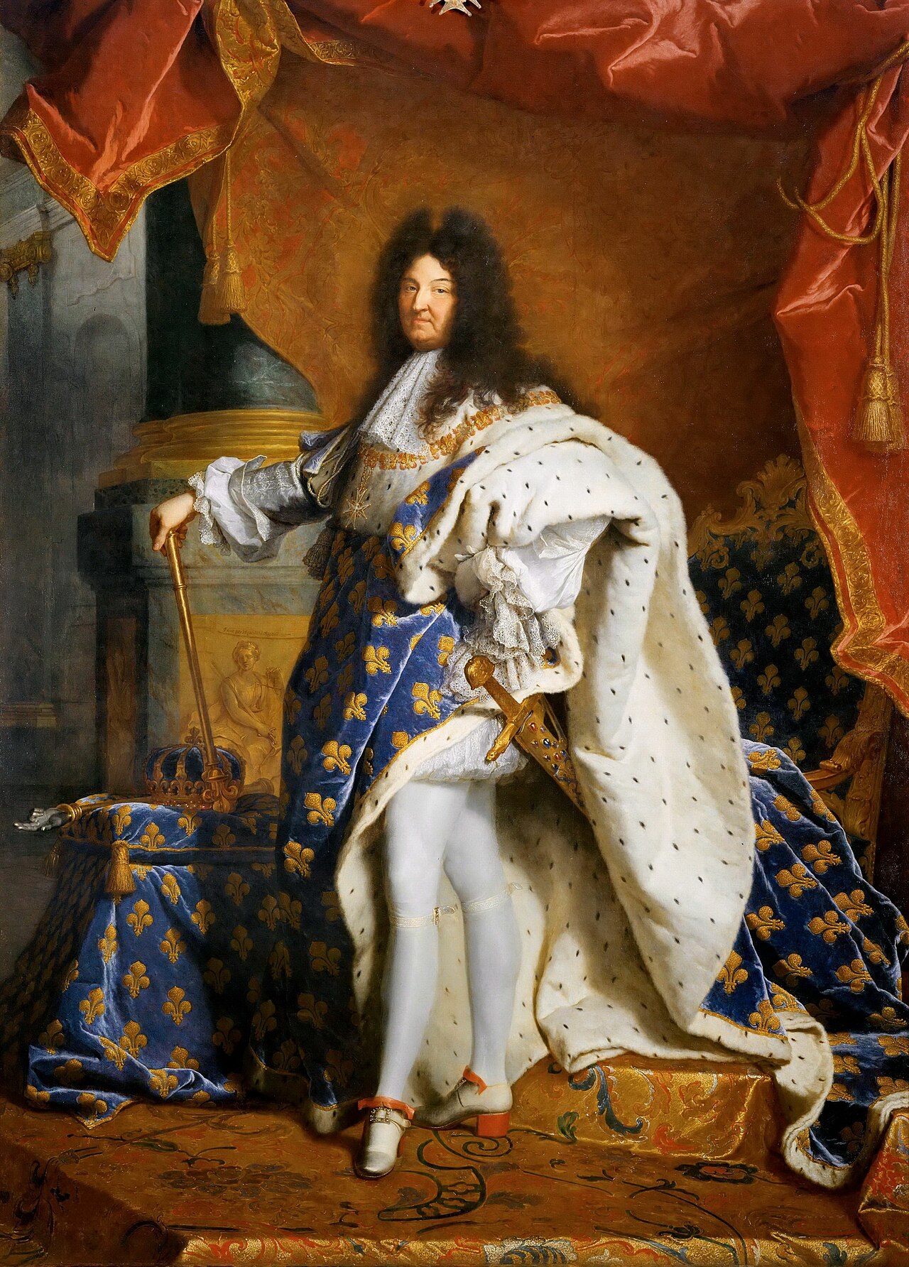 Portrait of Louis XIV by Hyacinthe Rigaud