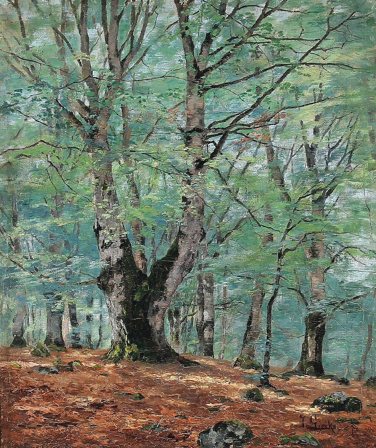 Forestscape from Bretagne by Ida Gisiko-Spärck