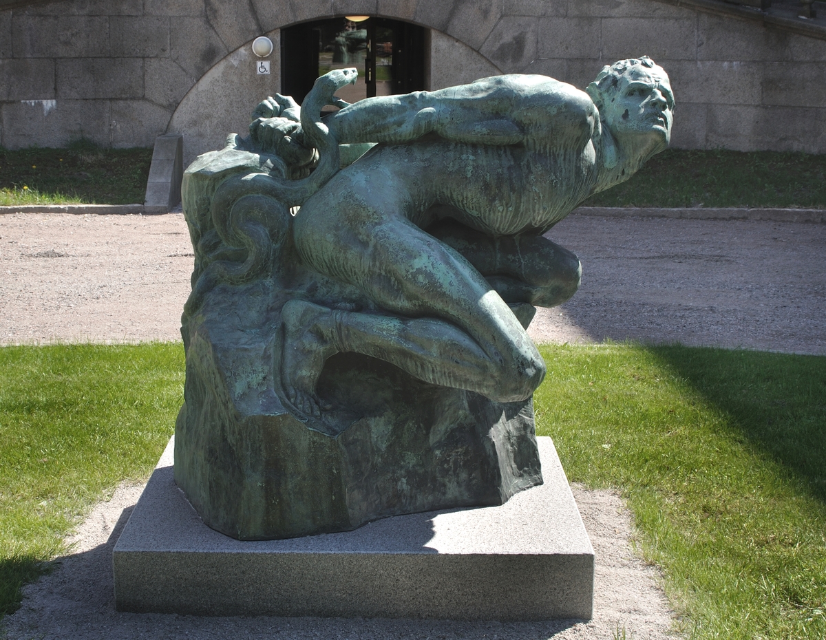 Statue "The Punishment of Loke" by Ida Matton