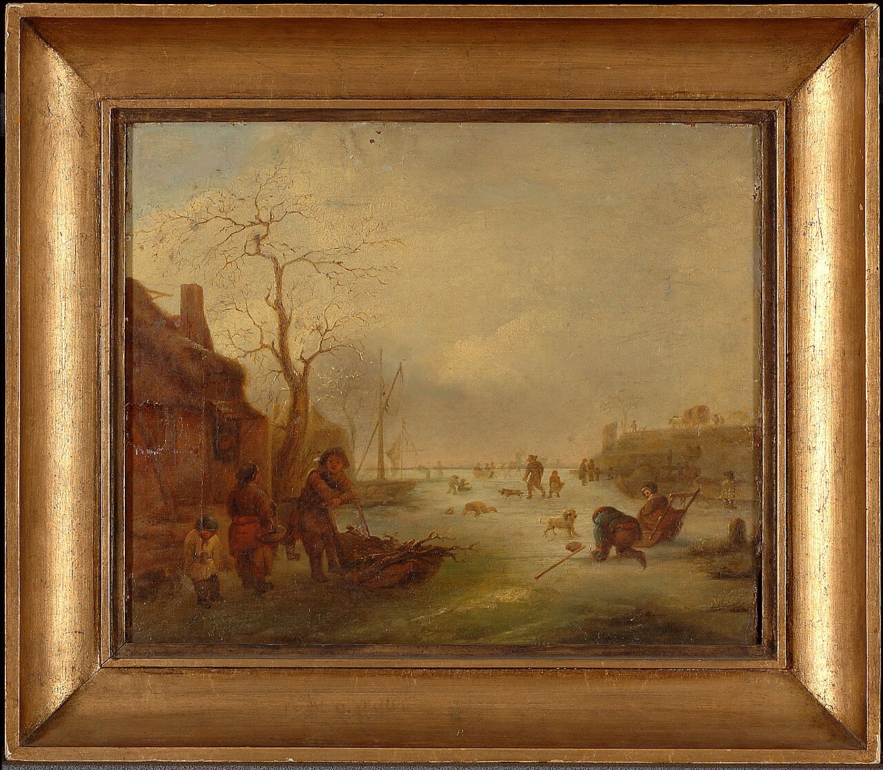 Winter Landscape, copy after Isaac van Ostade by Ida Silfverberg