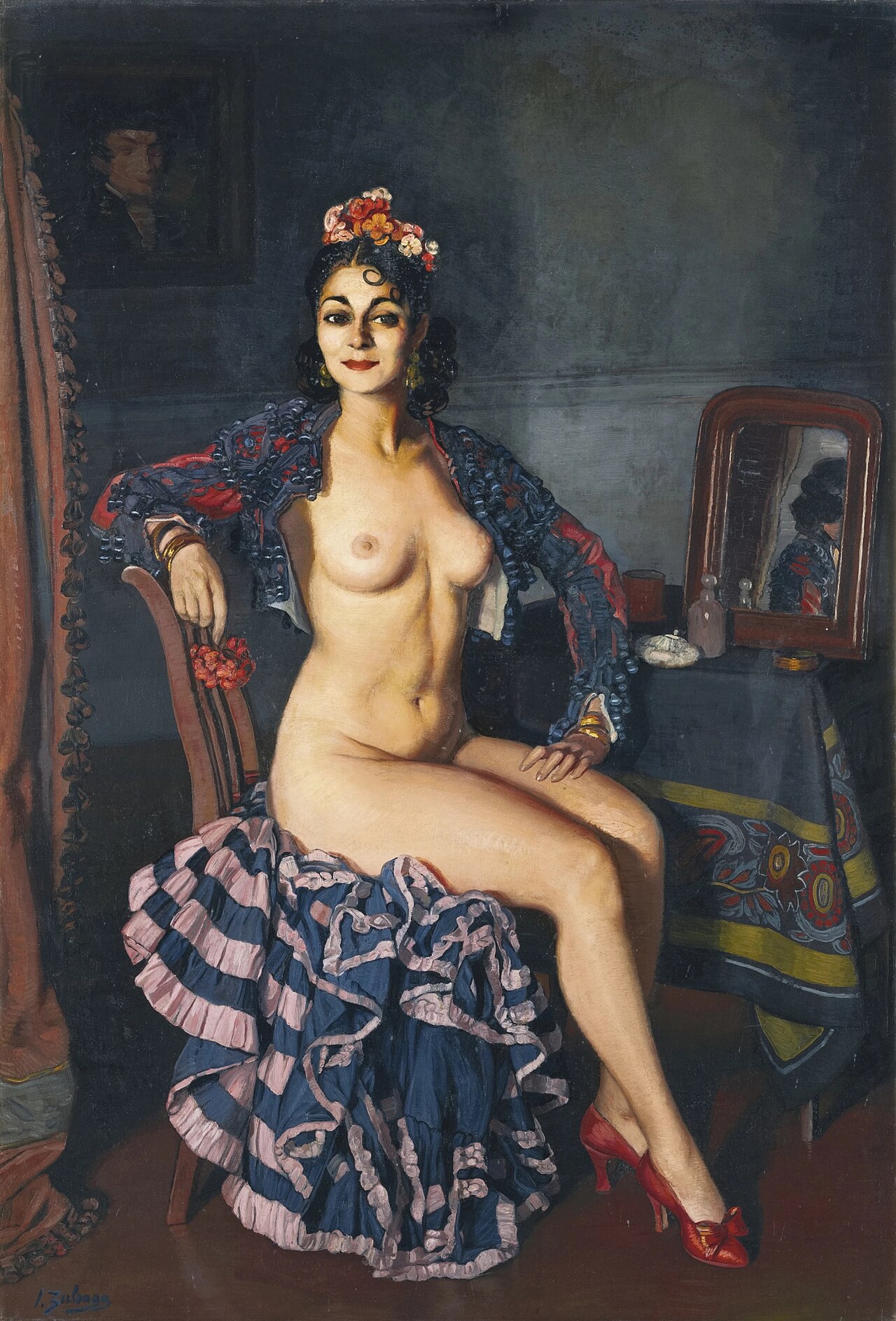 La Oterito in her dressing room by Ignacio Zuloaga