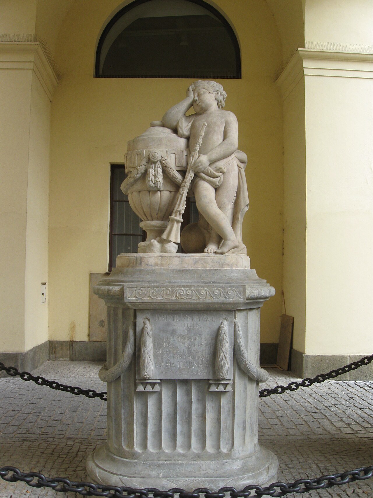 Monument to Joseph Stepling in Prague by Ignaz Franz Platzer