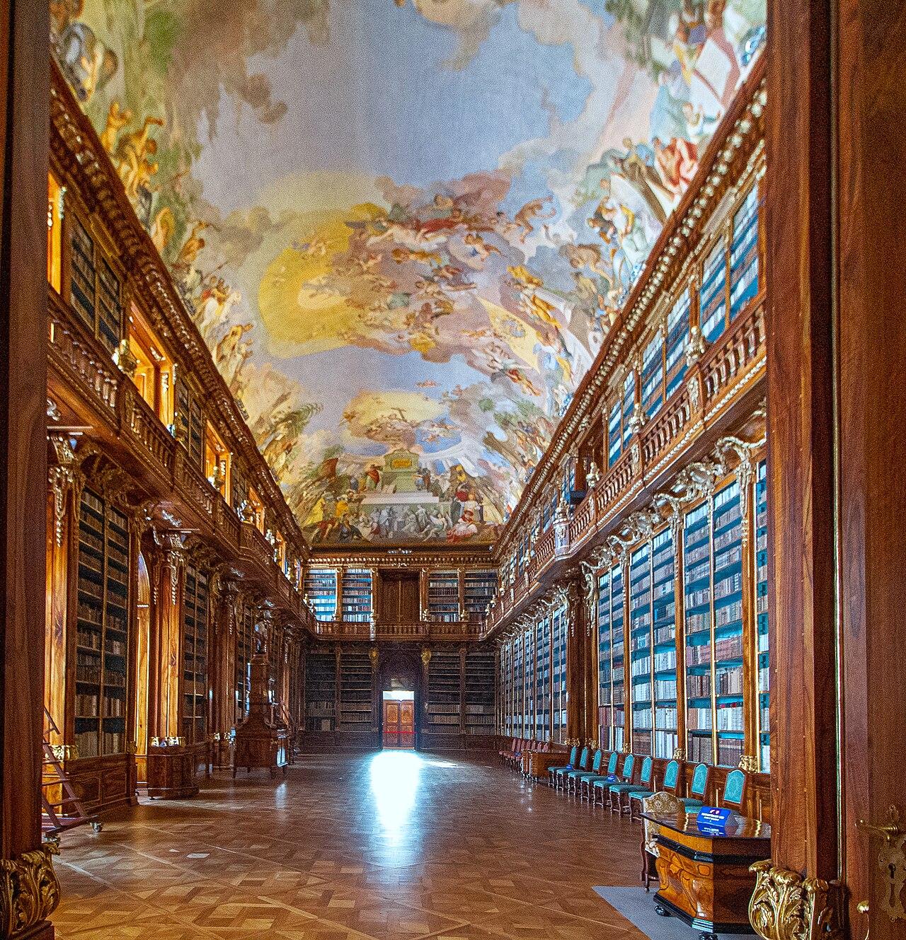 Philosophical hall of Strahov library by Ignaz Franz Platzer