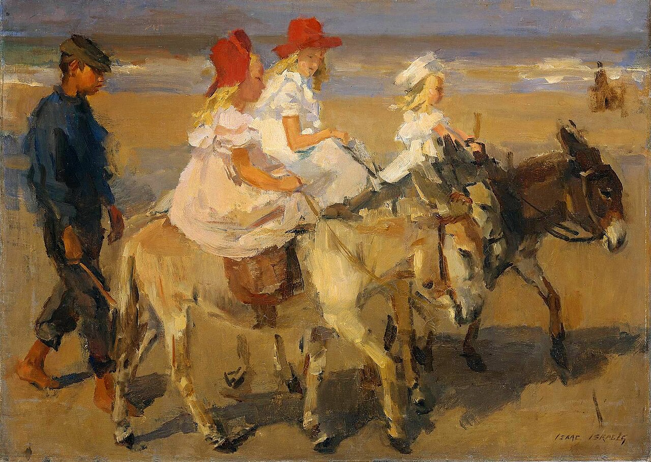 Donkeyrides on the Beach by Isaac Israëls