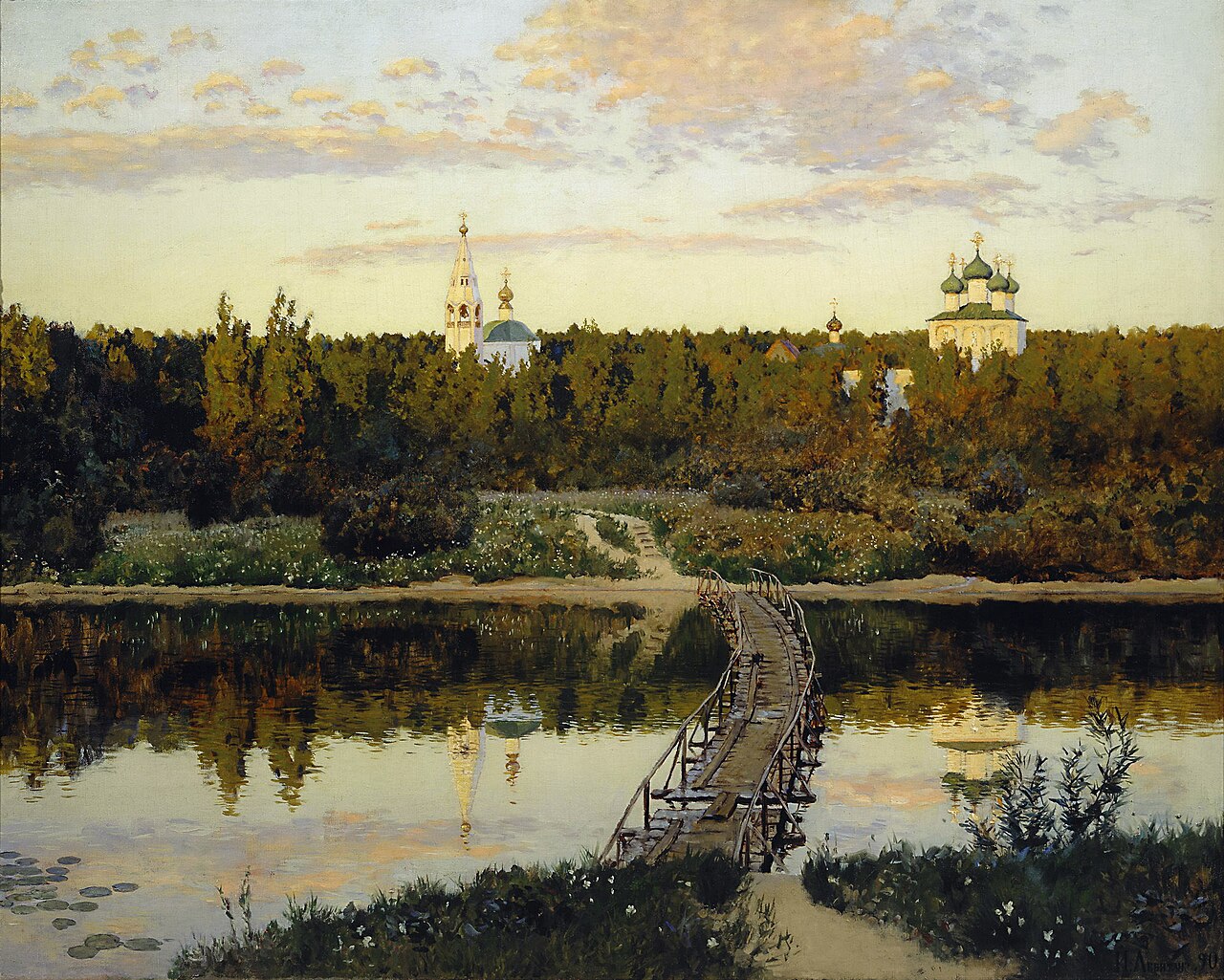 A Quiet Monastery by Isaac Levitan