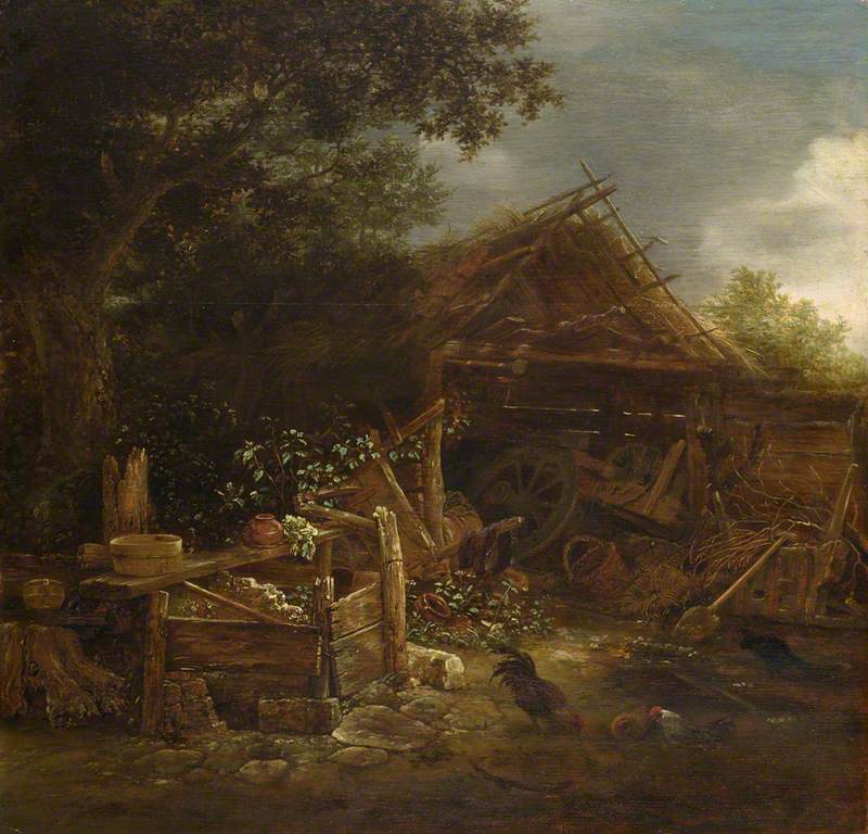 A Farmyard by Isaac van Ostade