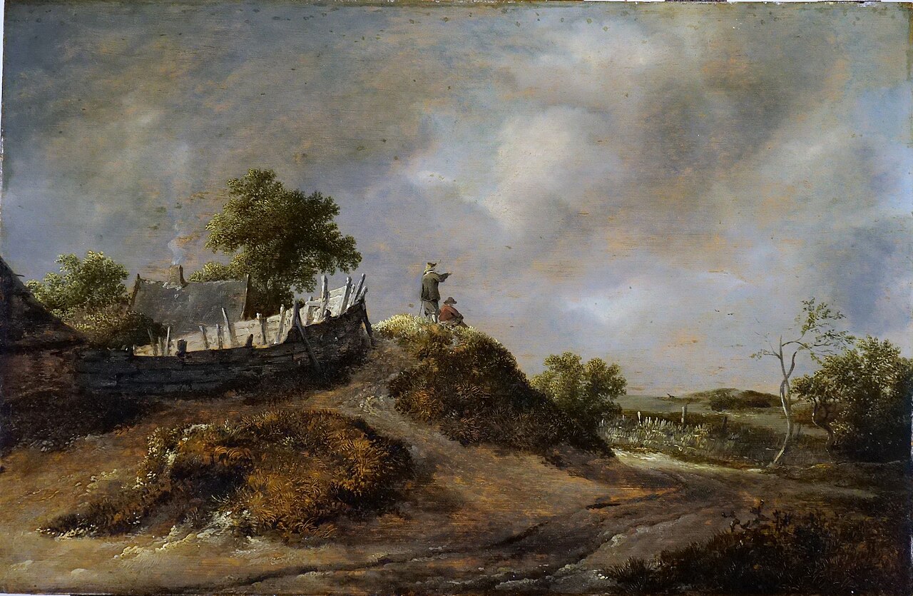 Dune Landscape with Wooden Fence by Isaack van Ruisdael