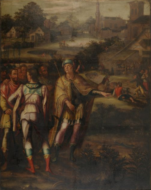 Gdansk ceiling paintings: Solomon's benign reign by Isaak van den Blocke