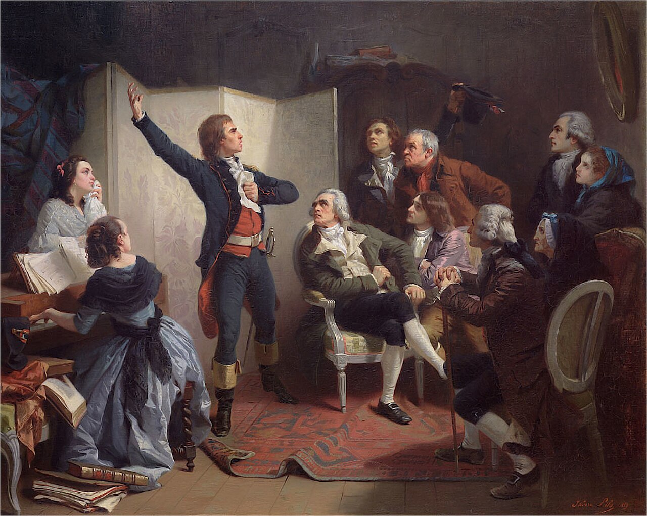 Pils - Rouget de Lisle chantant la Marseillaise by Isidore Pils