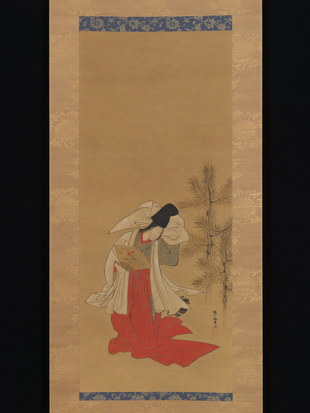 Courtesan-Dancer (Shirabyōshi) for the New Year by Isoda Koryūsai