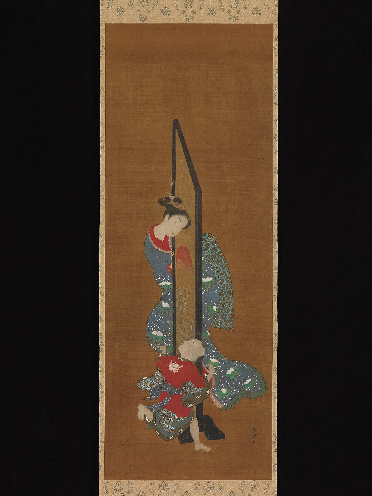Mother and Child at Play by Isoda Koryūsai
