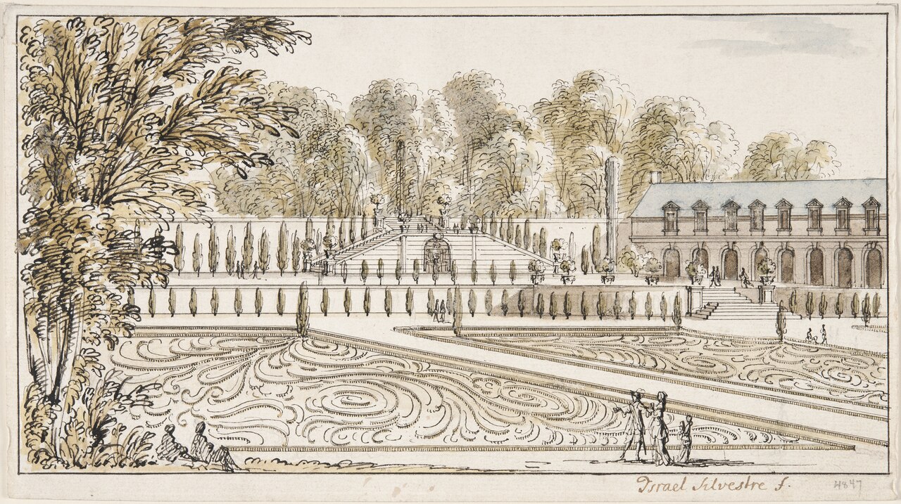 Parterre de Broderie Identified as the North Part of the East Garden at Saint-Cloud by Israel Silvestre