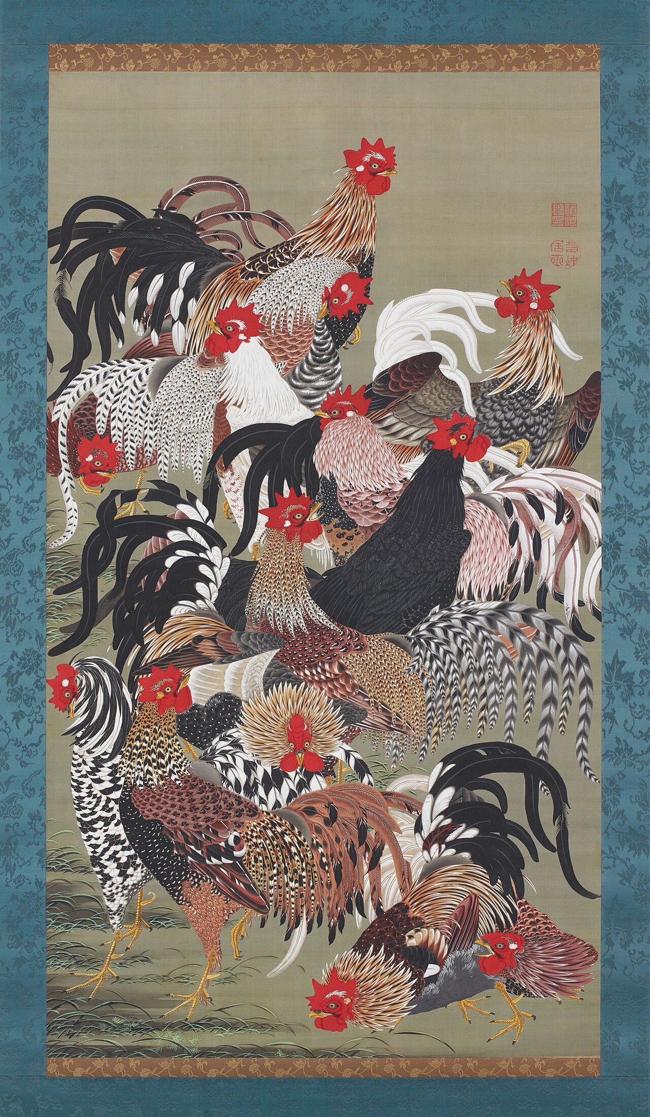 Colorful Realm of Living Beings by Itō Jakuchū