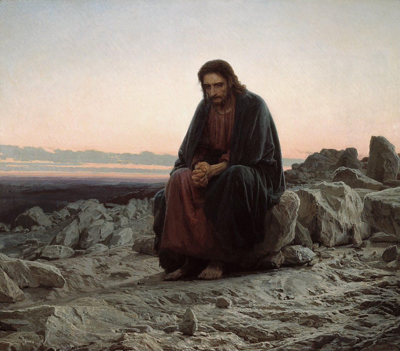 Christ in the Wilderness by Ivan Kramskoi