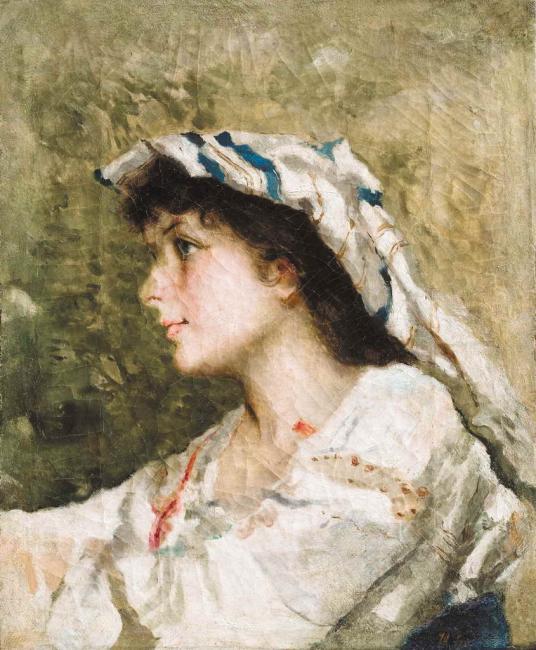 Italian woman by Ivan Kulikov